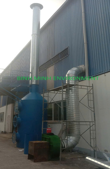 hệ thống xử lý khí thải sản xuất thức ăn chăn nuôi