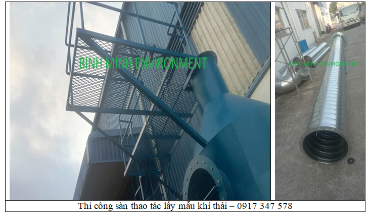 Thi công sàn thao tác lấy mẫu khí thải ở Đồng Nai Thi công sàn thao tác lấy mẫu khí thải ở Đồng Nai