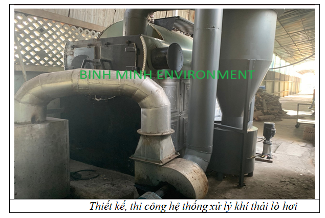 Thiết kế, thi công lắp đặt hệ thống xử lý khí thải lò hơi