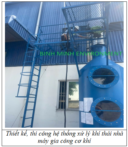 Thi công lắp đặt hệ thống xử lý khí thải nhà máy sản xuất, gia công cơ khí