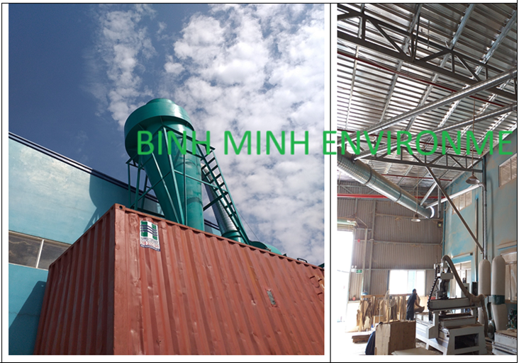 Thi công lắp đặt hệ thống xử lý khí thải nhà máy sản xuất đồ gỗ nội thất